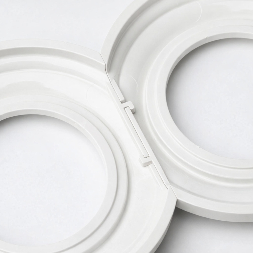 Kliklap - Retro keramiskais gala rāmītis, balts