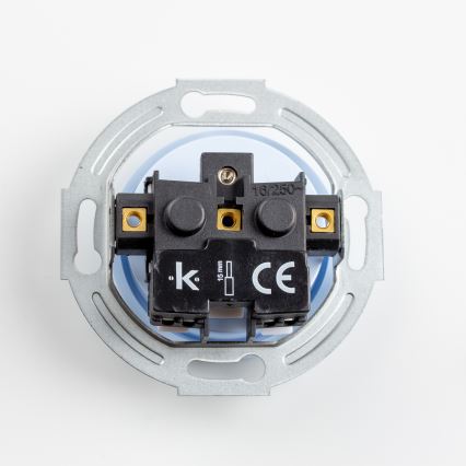 Kliklap - Retro mājas kontaktligzda ar rāmi 230V zila