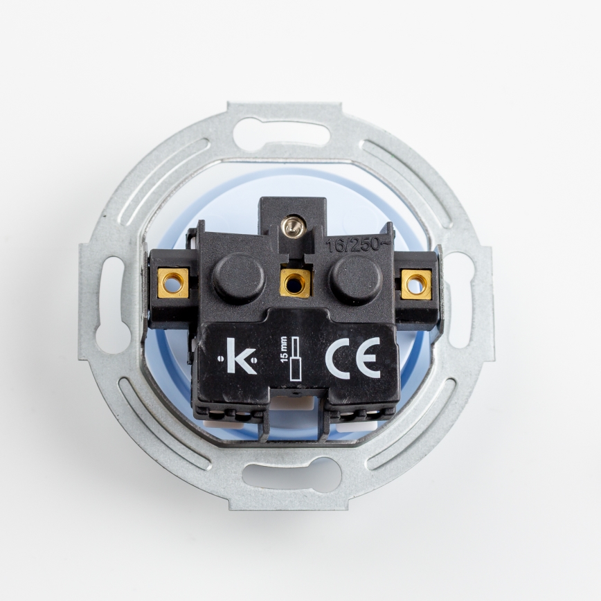 Kliklap - Retro mājas kontaktligzda bez rāmja 230V zila