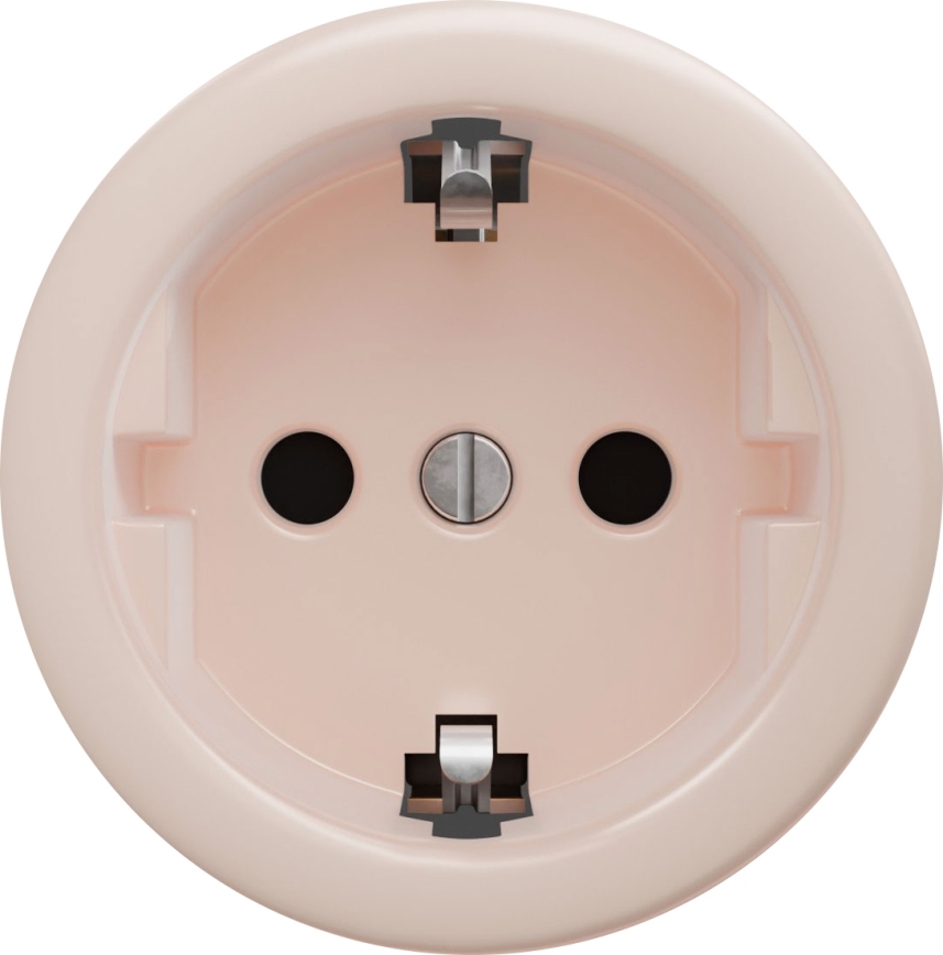 Kliklap - Retro mājas kontaktligzda bez rāmja SCHUKO 230V/16A antīkā rozā