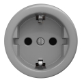 Kliklap - Retro mājas kontaktligzda bez rāmja SCHUKO 230V/16A pelēka