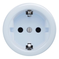 Kliklap - Retro mājas kontaktligzda bez rāmja SCHUKO 230V/16A, zila