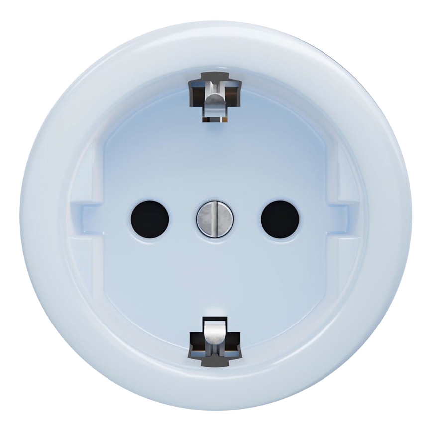 Kliklap - Retro mājas kontaktligzda bez rāmja SCHUKO 230V/16A, zila