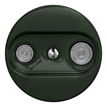 Kliklap - Retro TV+R dalītā dalībnieka rozete (caurlaides) bez rāmja zaļa