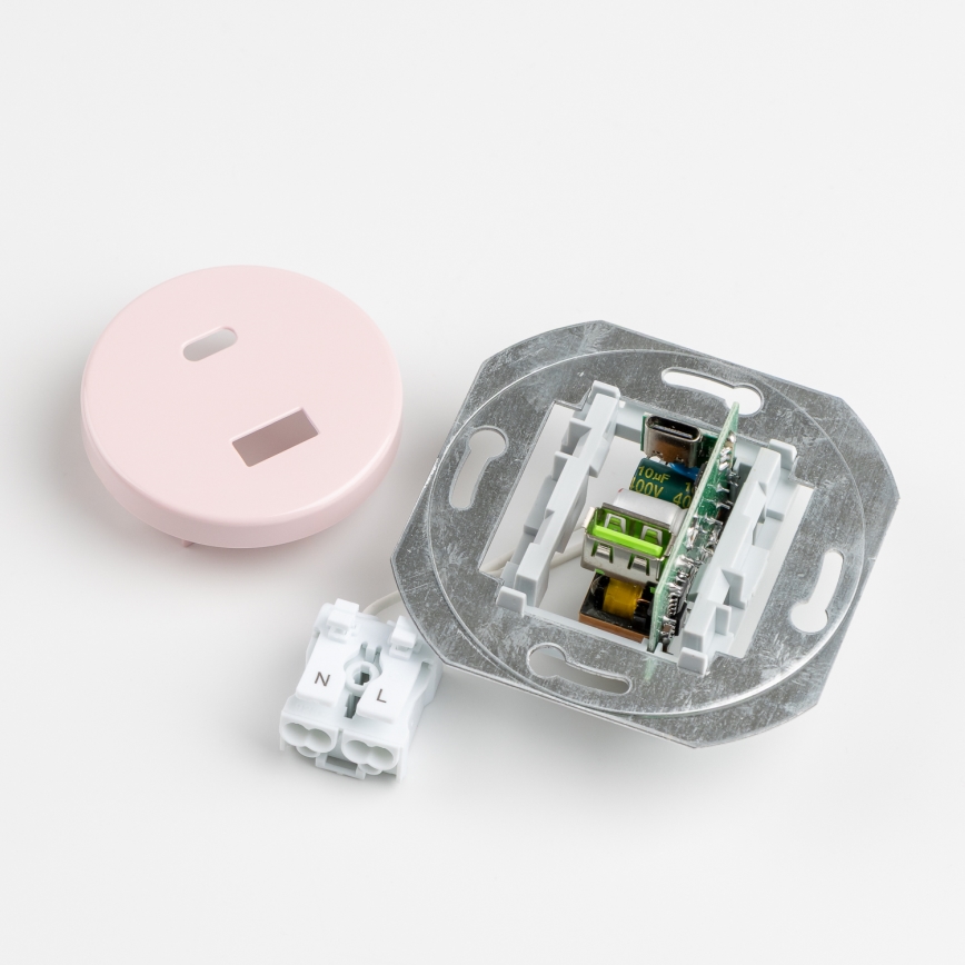 Kliklap - Retro USB kontaktligzda A+C ar rāmi vecrozā