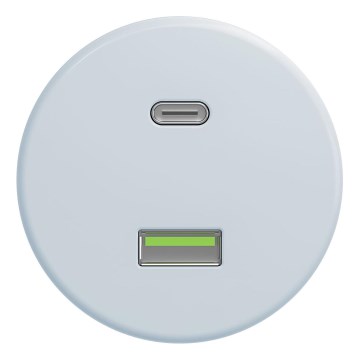 Kliklap - Retro USB ligzda A+C bez rāmja zila