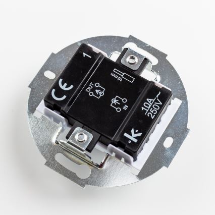 Kliklap - Retro vienpolu slēdzis Nr. 1 un SCHUKO kontaktligzda 230 V ar antracīta krāsas rāmi