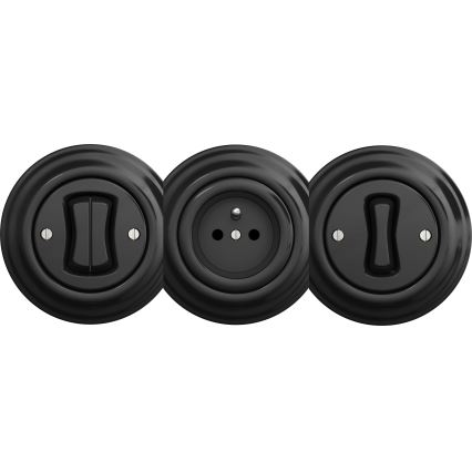 Kliklap - vienkāršs retro rāmis, melns