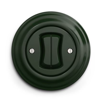 Kliklap - Vintāžas dubultais kāpņu slēdzis nr. 6+6 zaļa