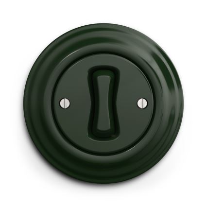 Kliklap - Vintāžas krustiņu slēdzis nr. 7 zaļa