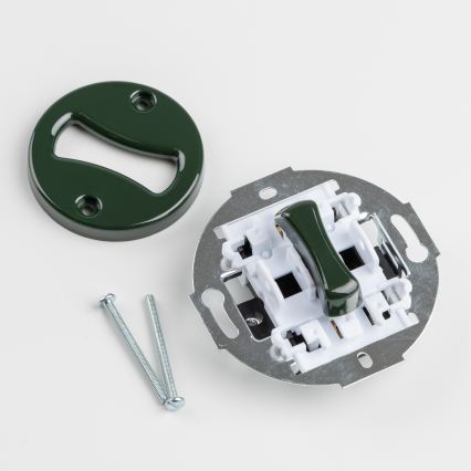 Kliklap - zaļā retro poga ar rāmi