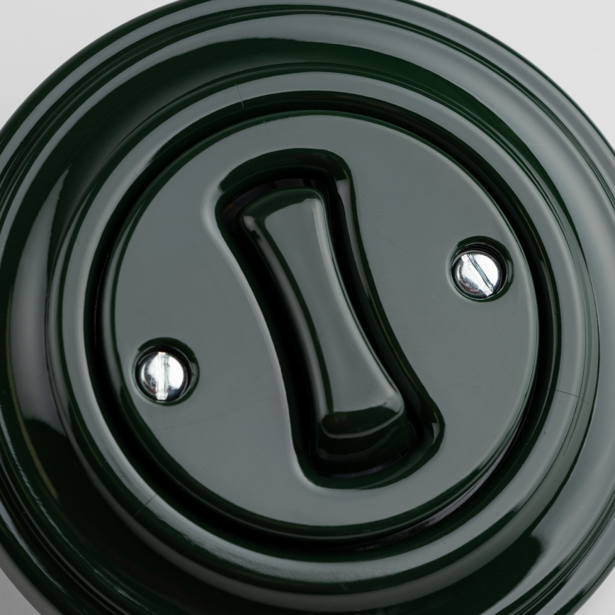 Kliklap - zaļā retro poga ar rāmi