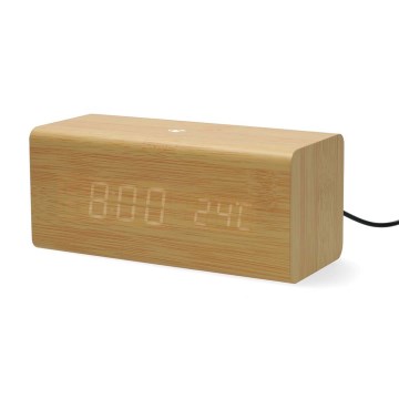 Koka digitālais modinātājs ar LED displeju un termometru 5V/1xCR2032