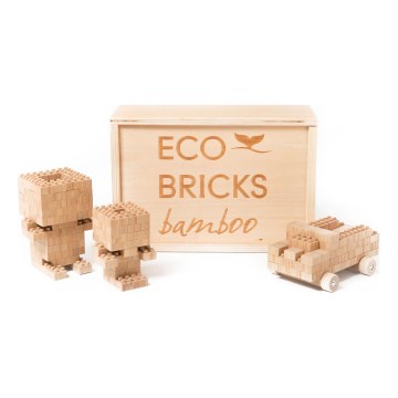 Koka konstruktors ECO BRICKS, 145 gab.