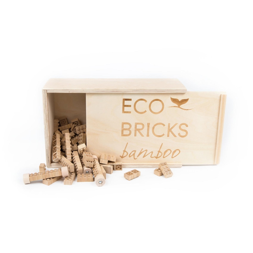 Koka konstruktors ECO BRICKS, 145 gab.