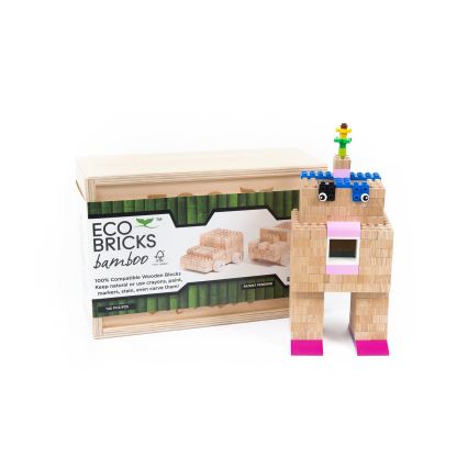 Koka konstruktors ECO BRICKS, 145 gab.