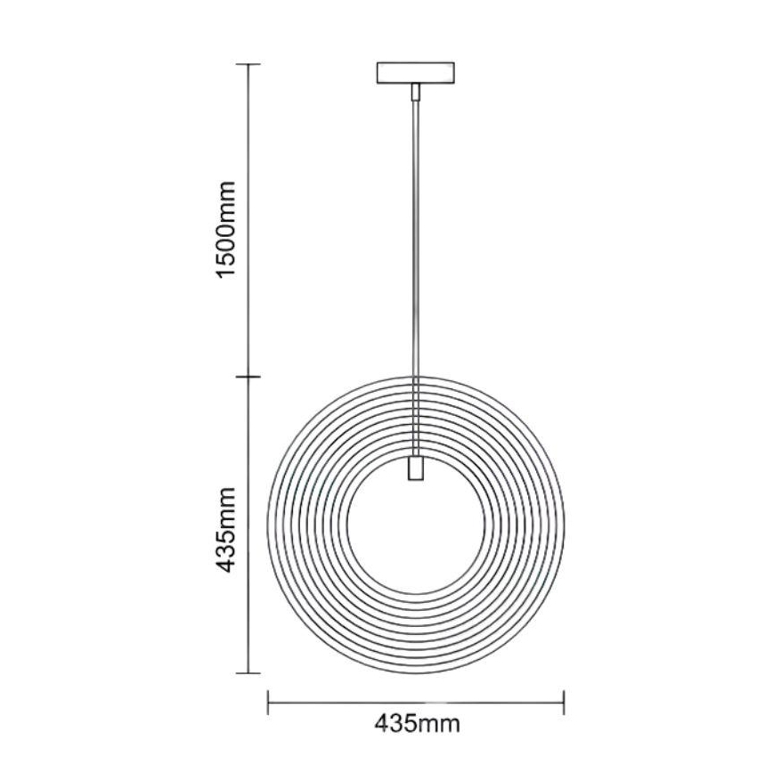Koka lustra ar vadu 1xE27/60W/230V Ø 43,5 cm masīvkoks/finieris/buksis/kaučuka koks