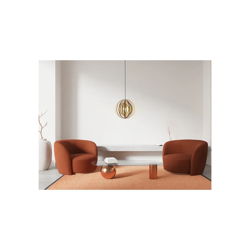 Koka lustra uz vada 1xE27/60W/230V pr. 43,5 cm masīvkoks/finieris/kaučuka koks