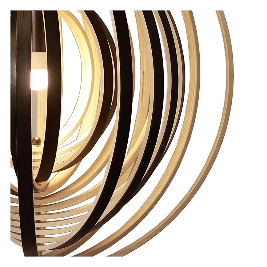 Koka lustra uz vada 1xE27/60W/230V pr. 43,5 cm masīvkoks/finieris/kaučuka koks