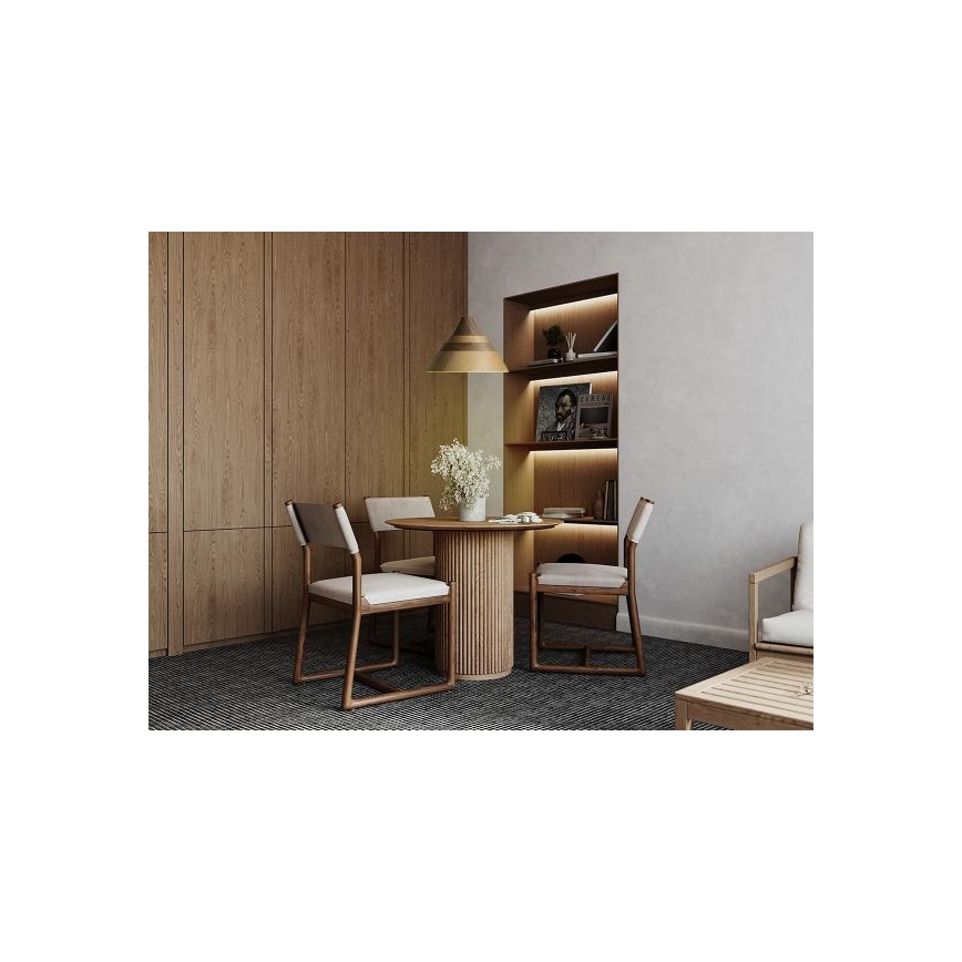 Koka lustra uz vada 1xE27/60W/230V Ø 33 cm masīvkoks/ozols/valrieksts/kaučuka koks