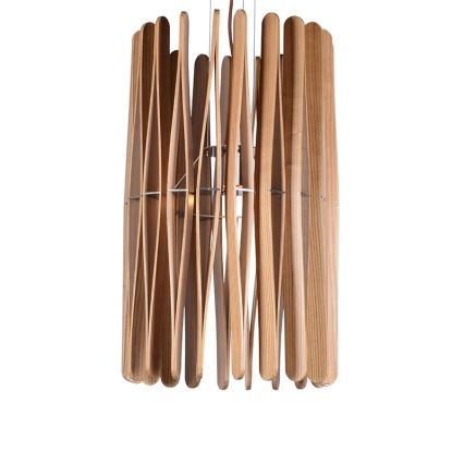 Koka lustra uz vada 1xE27/60W/230V Ø 38 cm masīvkoks/osis/kaučuka koks