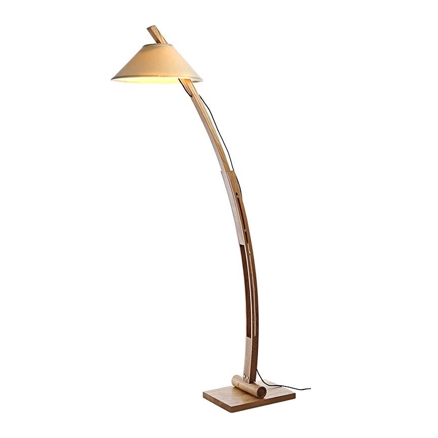 Koka stāvlampa 1xE27/60W/230V masīvkoks/ošs