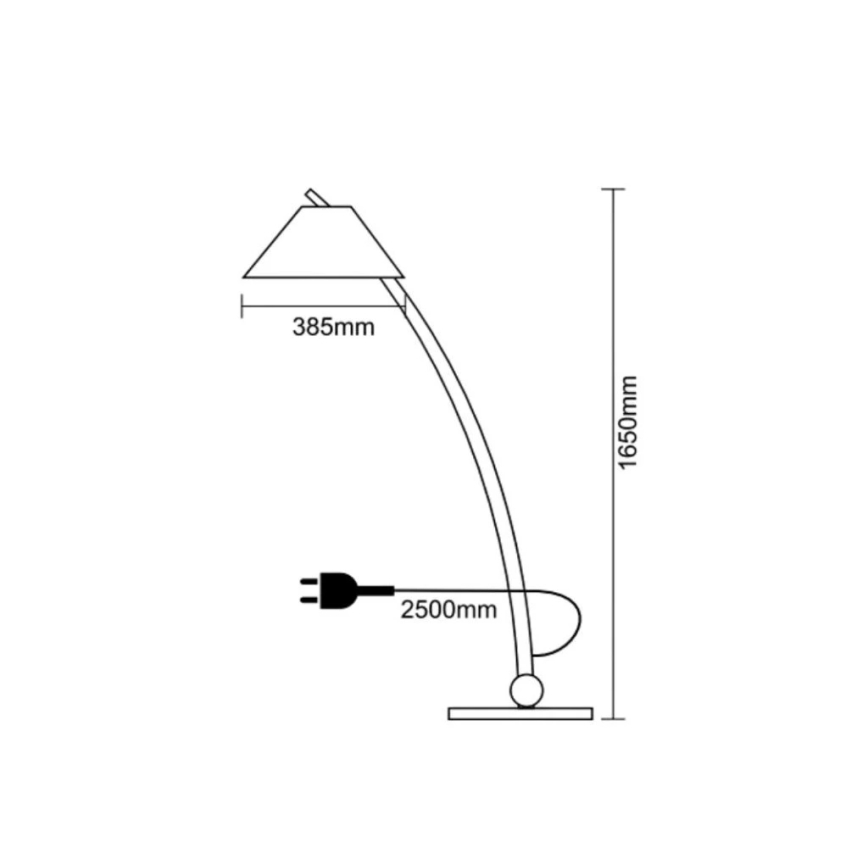 Koka stāvlampa 1xE27/60W/230V masīvkoks/ošs