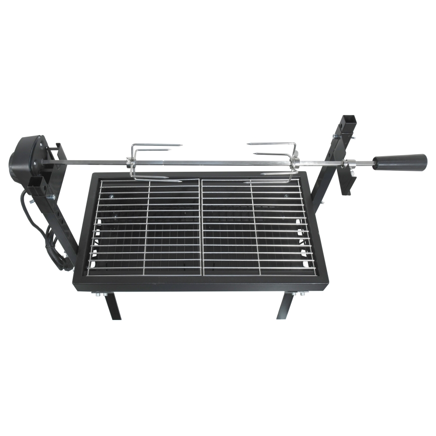 Kokogļu grils ar motoru 4W/230V melns