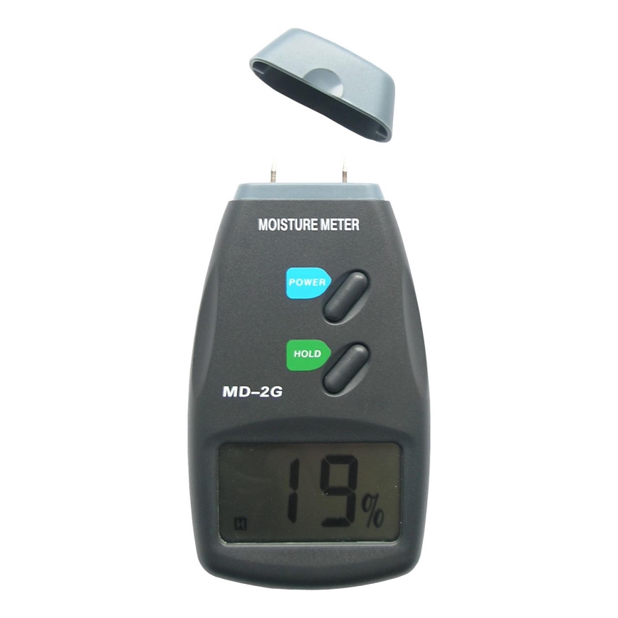 Koksnes mitruma mērītājs ar LCD ekrānu 9V