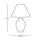 Kolarz 0014.70 - Galda lampa GIARDINO 1xE27/100W/230V d. 30 cm