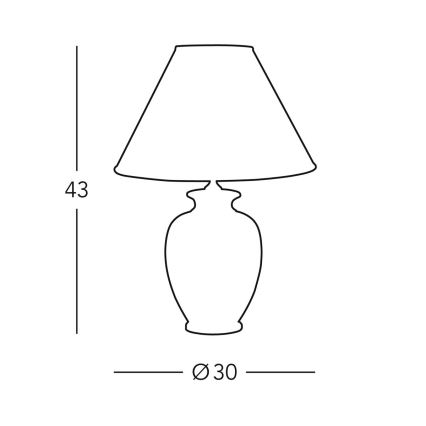 Kolarz 0014.70 - Galda lampa GIARDINO 1xE27/100W/230V d. 30 cm