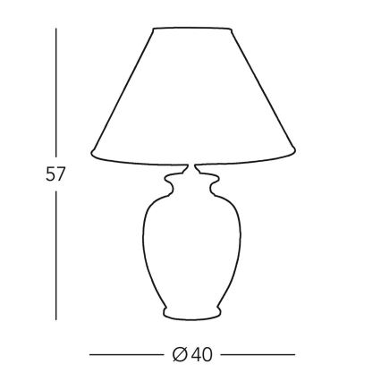 Kolarz 0014.71 - Galda lampa GIARDINO 1xE27/100W/230V 40 cm diametrs