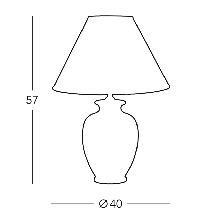 Kolarz 0014.71 - Galda lampa GIARDINO 1xE27/100W/230V 40 cm diametrs