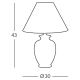 Kolarz 0014.73.3 - Galda lampa GIARDINO 1x E27/100W/230V