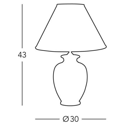 Kolarz 0014.73.3 - Galda lampa GIARDINO 1x E27/100W/230V