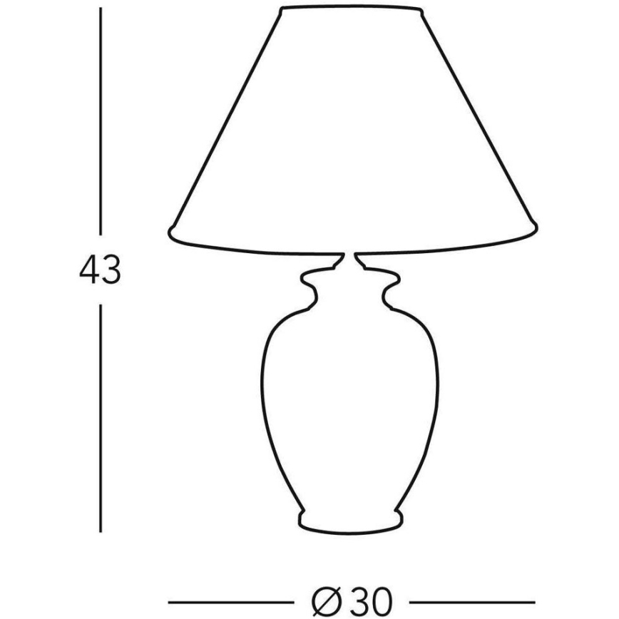 Kolarz 0014.73.6 - Galda lampa TLAVORIO 1xE27/100W/230V
