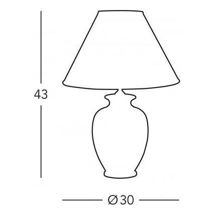 Kolarz 0014.73.7 - Galda lampa BORDEAUX 1xE27/100W/230V