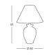 Kolarz 0014.73 - Galda lampa GIARDINO 1xE27/100W/230V