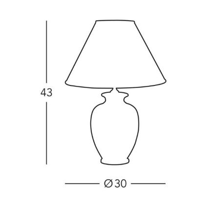 Kolarz 0014.73 - Galda lampa GIARDINO 1xE27/100W/230V