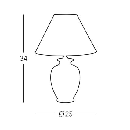 Kolarz 0014.73S - Galda lampa GIARDINO 1xE27/60W/230V