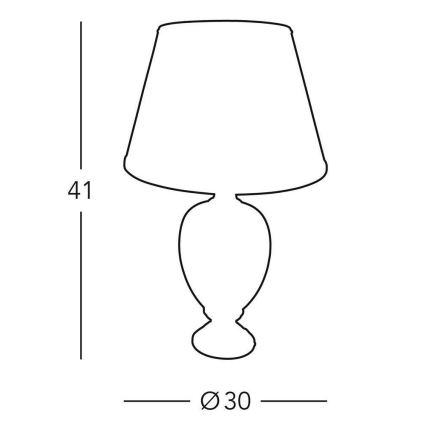 Kolarz 0094.70S - Galda lampa DAMASCO 1xE27/60W/230V