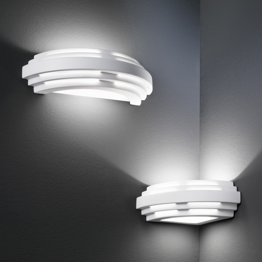 Kolarz 0290.61E - Sienas lampa STIEGEL 1xG9/60W/230V balta