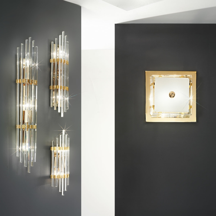 Kolarz 0342.14.3 - Griestu lampa ONTARIO 4xE27/60W/230V 24K zelta