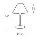 Kolarz 264.70.6 - Galda lampa HILTON 1xE27/60W/230V