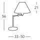 Kolarz 264.71.4 - Galda lampa HILTON 1x E27/60W/230V