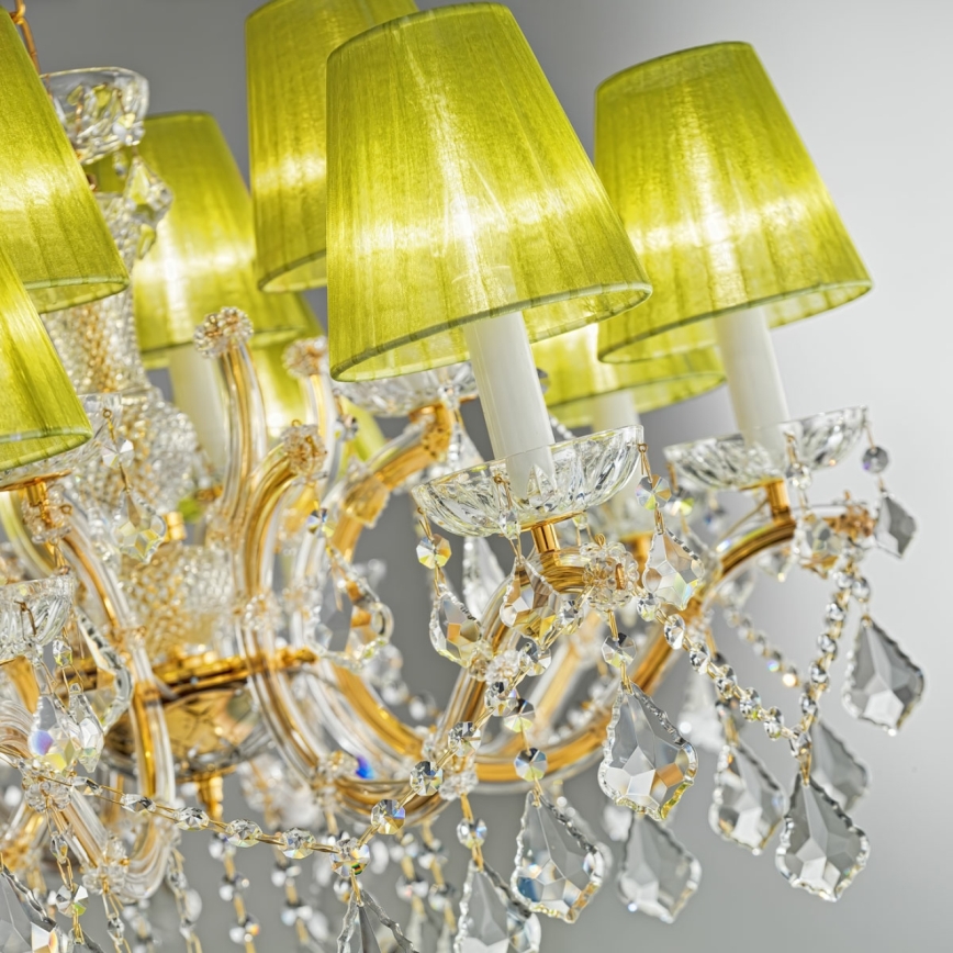 Kolarz 3149.88.3.KoT - Kristāla lustra ar ķēdi MARIA LOUISE 8xE14/40W/230V 24K zelta