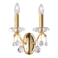 Kolarz 3234.62.3.KoT - Kristāla sienas lampa CARMEN 2xE14/60W/230V 24K zelta pārklājums