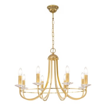 Kolarz 330.88.8C - Kristāla lustra ar ķēdi IMPERIAL 8xE14/60W/230V zelta