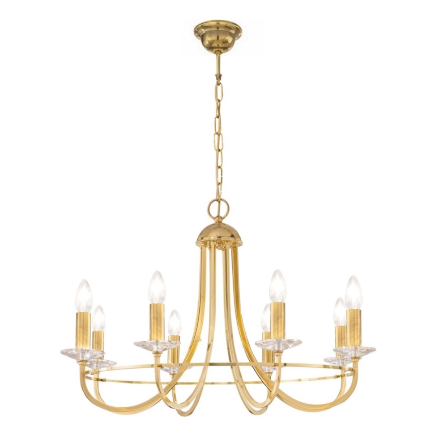 Kolarz 330.88.8C - Kristāla lustra ar ķēdi IMPERIAL 8xE14/60W/230V zelta