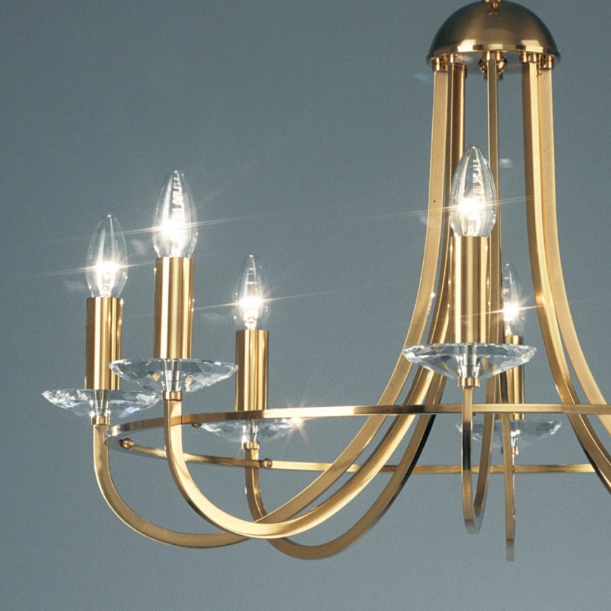 Kolarz 330.88.8C - Kristāla lustra ar ķēdi IMPERIAL 8xE14/60W/230V zelta